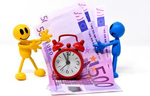 Time Is Money Bank as a drawing