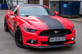 Mustang Gt Red sports car