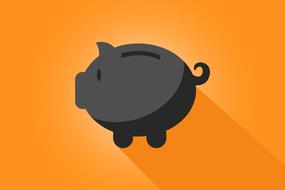 drawn piggy bank