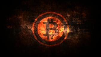 bitcoin fire drawing