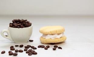 Coffee Beans and Cookie