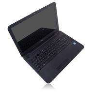 isolated black HP laptop