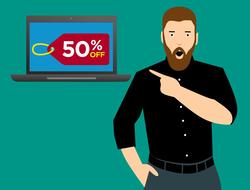 Making the half price online clipart