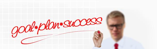 Goal and plan for success clipart