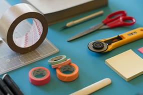 stationery on the table