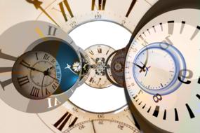 clock face wave poster drawing