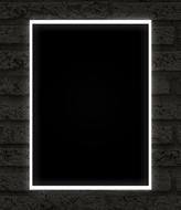 black neon dark uv frame clipart