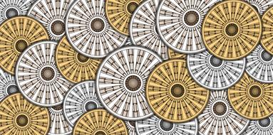 gears round header banner cog drawing