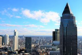 towers skyscrapers in the financial center of the metropolis