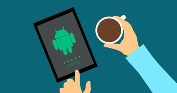 coffee design android hand drawing