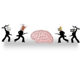 war media brain drawing