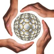 ball protect hands banner drawing