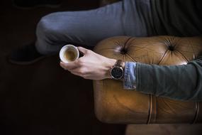 Coffee Watch hand