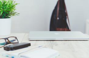 Business accessories on Desk in Office