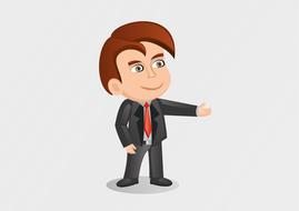 boy businessman as an illustration
