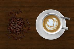 Coffee Cup And Saucer Black seed