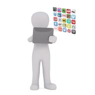 app idea telephone 3d drawing