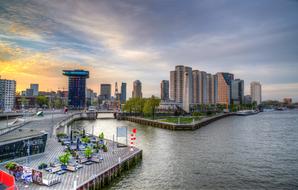 Rotterdam Netherlands City and river