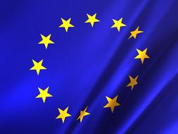 winding Flag of european union