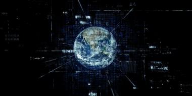earth technology communication drawing
