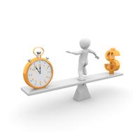 time money horizontal drawing