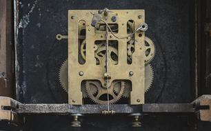 Gears Inside of Clock