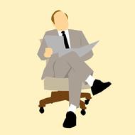 boss business person drawing