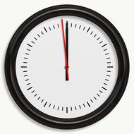 clock black wall