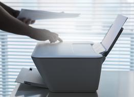 print documents on the printer in the office
