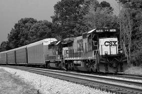 freight Train with Diesel locomotive