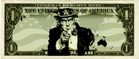 usa dollar uncle sam drawing