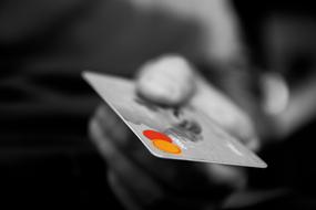 Money Card Credit hand