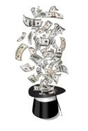 magic hat with money