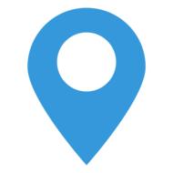 icon contact blue white drawing