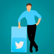 twitter social media like person drawing