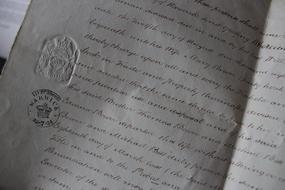 Black and white handwriting document