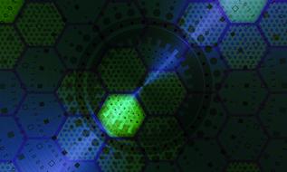 technology, communication, network, abstract blue and green background