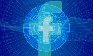 facebook social media blue banner