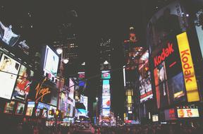 Night Dark street city