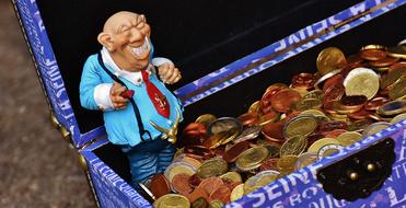 figure of a man on money