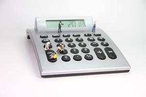 tiny people on Calculator, render