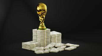 gold Trophy Soccer and dollars