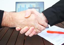 Company Shaking Hands