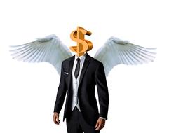 Business Angel Dollar drawing