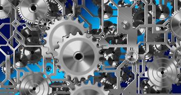 gears movement machine banner