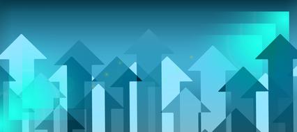 blue arrows up, growth, background
