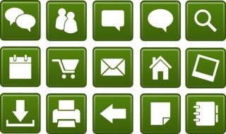 icons web community drawing
