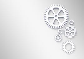 clipart of Gears Logo Concept design