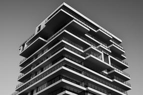 Apartment Building black and white