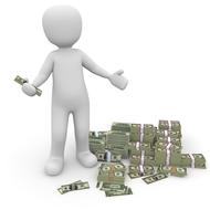 money euro profit 3d drawing